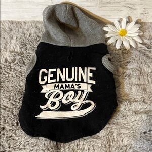 Genuine Mama's Boy Dog Hoodie